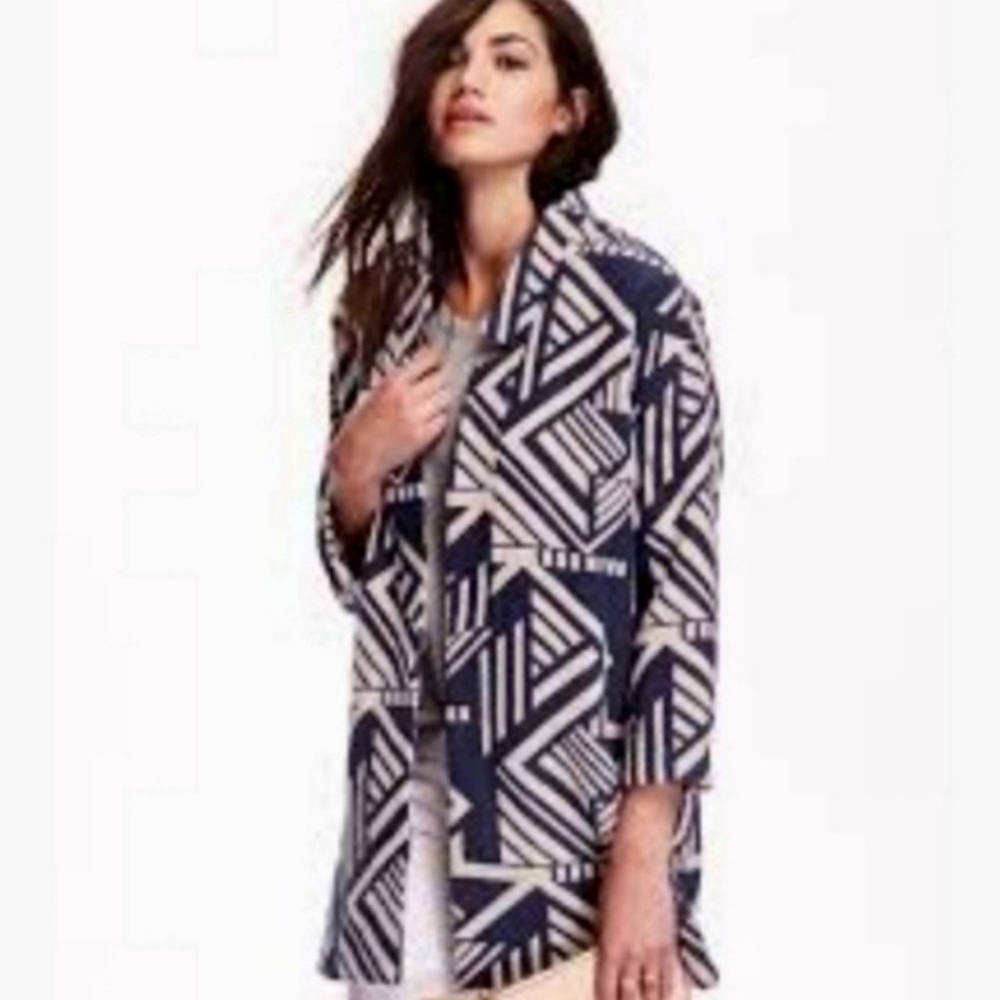 Geometric Patterned Women's Coat Old Navy - Picture 4 of 4